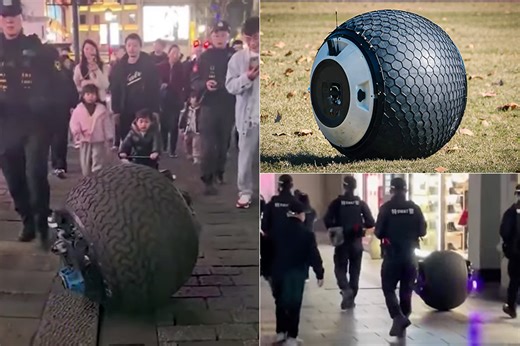Logon Technology's Spherical RT-G Robot Helps Police Patrol the Streets of Wenzhou
