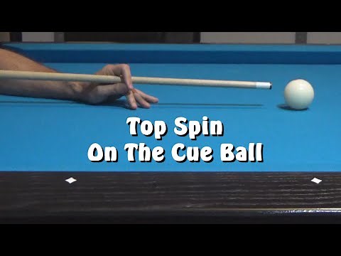 Pool Lesson: Top Spin On The Cue Ball & 100+ Subscriber Giveaway!!!!!!