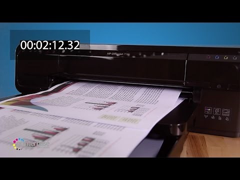 HP OfficeJet 7110 Colour Inkjet Printer Demonstration | printerbase.co.uk