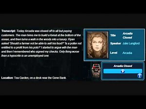 BioShock Audio Diaries - Smuggler's Hideout & Arcadia