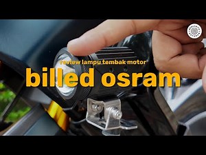 Review of the Osram Biled Motorcycle Spotlight/Additional Headlight! Awesome, Boss!