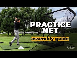 Unboxing SimSpace Driving Net, DIY Golf Net, Easy Setup, Indoor and Outdoor Net