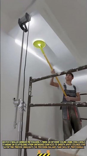 Ceiling Sanding & Smoothing Process- Good Tools and Machinery Make Daily Work Easy