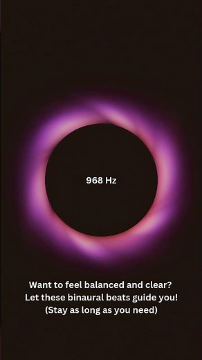 968 Hz Binaural Beat Bliss. Perfect for focus, relaxation, or a quick mental reset. #MindsetBoost