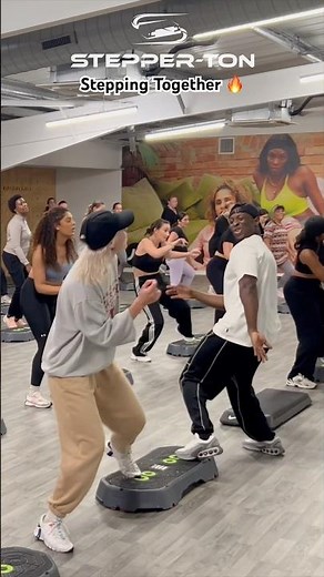 Always fun stepping with Maria 🙌🏾🔥 #stepperton #juliusburphy #hiphopstepaerobics #beyonce