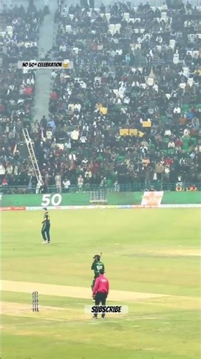 No 50* Celebration by Baber Azam 🥹😭 #pakistancricket