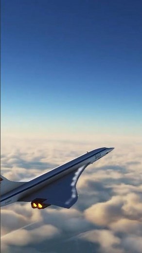 POV: You’re Flying Concorde at Mach 2 🌍✨#flightsimulator