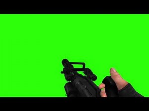 M9K - M134 Minigun in First Person [GREEN SCREEN]