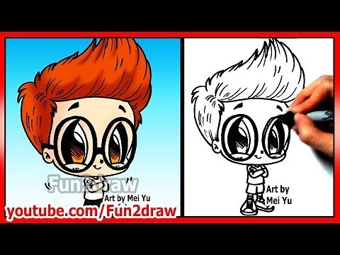 Mr. Peabody's Sherman - How to Draw Cartoon Movie Characters - Fun2draw Chibi | Online Drawing Class