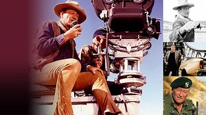 John Wayne Behind-the-Scenes - Filming of Stunts, Chases, Fights, Crashes, Gun Battles