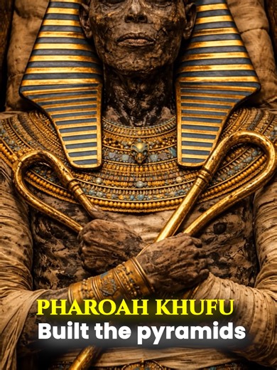 The Pharaoh who built the Great Pyramid of Giza 👑 Meet Khufu, one of the most powerful rulers of ancient Egypt. #ancientegypt #khufu #historytok #greatpyramid #fyp