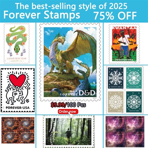 150 reactions · 18 shares |  USA Forever Stamps 2025 Sale!  100-Pcs 9⃣.9⃣9⃣! Pack of 100 USPS Forever Stamps! Don't Miss It! Choose from a variety of themed stamps! Post Office raises stamp price to 73 cents! ✅Get it now before the next price increase! | Office Depot | Facebook