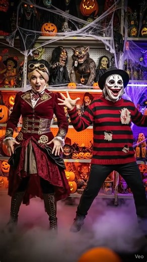 “Horror Shop Comedy Moment 🤣 | Steampunk Girl vs Striped Sweater Guy” #starwars #funny #disneyland