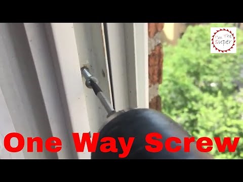 DIY - How To Removing One way screws alternative method