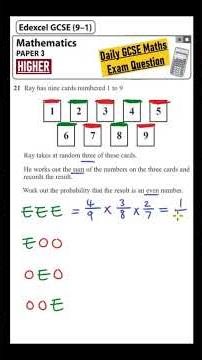 GCSE Maths Higher - Daily Exam Question - Day 55 (Probability of Dependent Events)