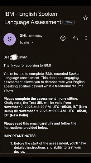 IBM English spoken language assessment test #ibm #jobsearch #job