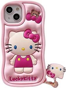 Amazon.com: Oiluoyu Cartoon Silicone Case for iPhone 11 Case,Cute Funny Kawaii Kitty Cat Animal Character Phone Case 3D Cover Phone Case for Kids Girls and Womens : Cell Phones & Accessories