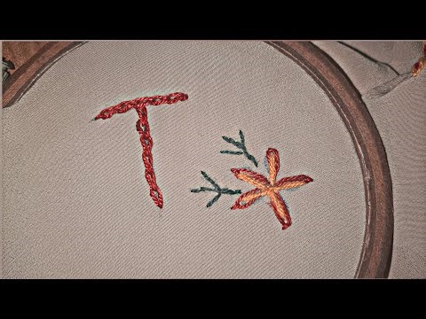 Beautiful Name Embroidery design🤍#Tutorial @Youtube @Craft