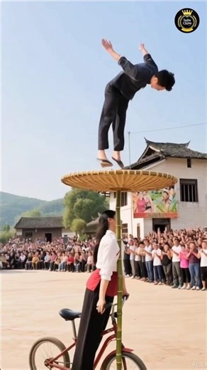 Cycle Par Bamboo Plate 😱 Upar Insaan, Neeche Balance