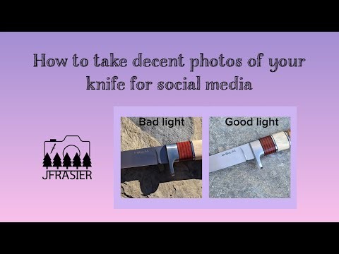 How to take decent photos of your knife