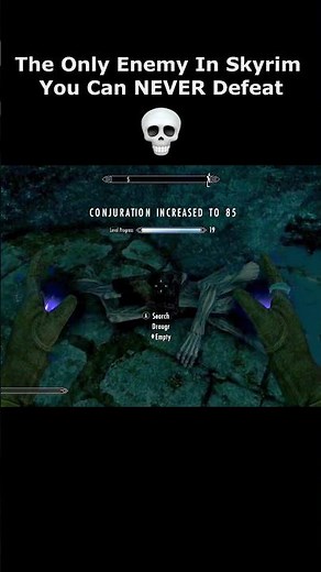 The Only Enemy In Skyrim You Can NEVER Defeat 💀 #skyrim #elderscrolls #shorts
