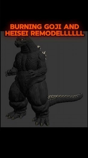 HEISEI GODZILLA AND BURNING GODZILLA REMODEL IN KAIJU ALPHA #kaijualpha #kaiju #roblox #shorts