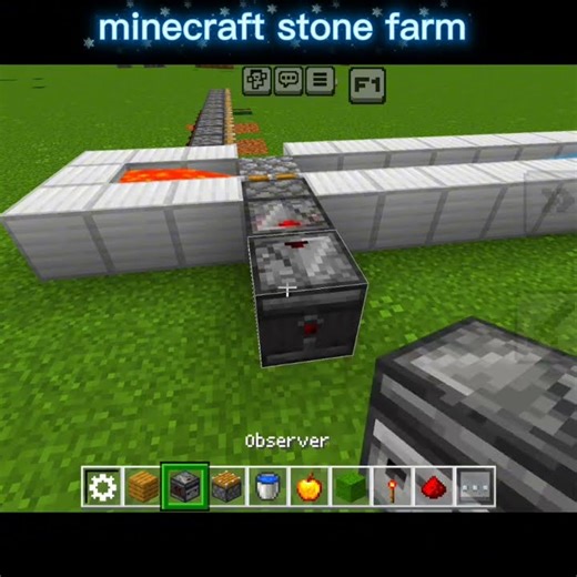 minecraft stone farm🥱 #minecraft #shorts