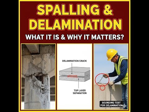 Spalling vs Delamination of Concrete | Causes, Where & Why | Construction Essential (Pictures)