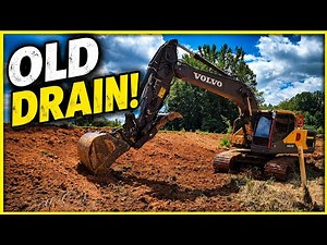 Digging The Pond Deeper And Old Drain Removal!