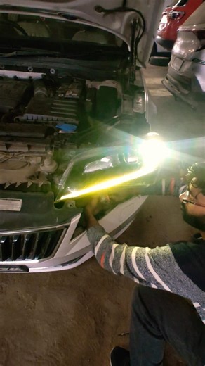 Skoda Octavia Headlight DRL problem repair and module done #skoda #accessories