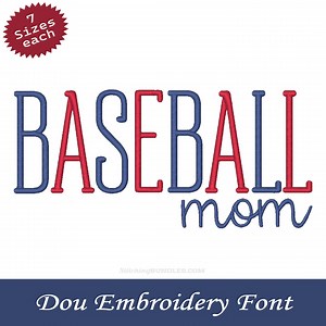 Stiletto Duo Embroidery Font BX Monogram 819 Files Serif & Script Fonts 7 Sizes Each Embroidery Machine - Etsy