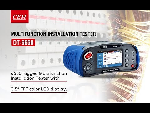 How to Use Multifunction Installation Testers --CEM DT-6650