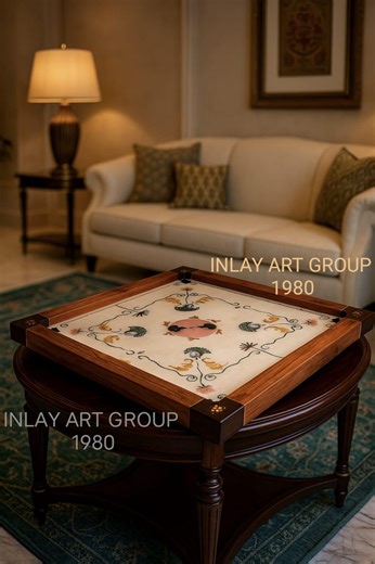 25''handmade Marble Inlay Carrom Board: Indian Stone Game Table - Etsy