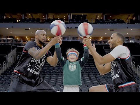Harlem Globetrotters teach their BEST MOVES