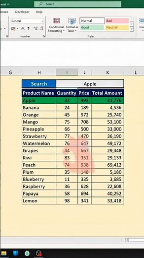 Excel Search Box + Highlight Row Automatically | Advanced Excel Trick
