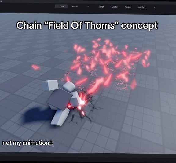 Roblox Chain Animation: Field Of Thorns Concept
