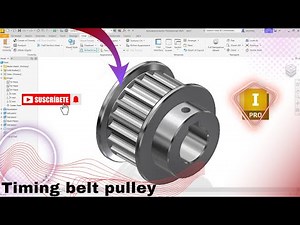 How to Model a Timing Belt Pulley in Autodesk Inventor | Step-by-Step CAD Tutorial