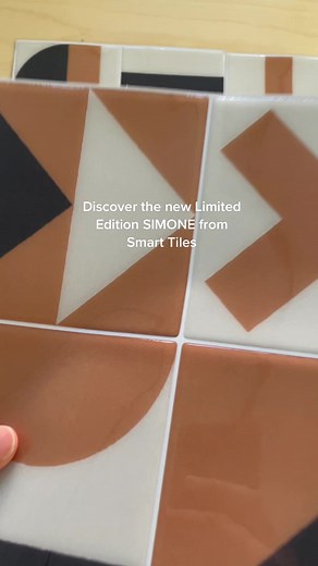 Simone is playful yet classic. Discover the new Geometrik collection of peel and stick tiles from Smart Tiles. Available for a limited time!