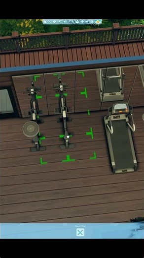 Home Gym with Lake Views 🏋️ | Sims 4 NO CC #shorts