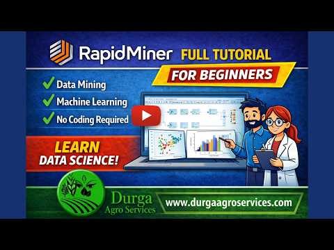 RapidMiner Full Tutorial for Beginners || Smart Solutions for Every Assignment || #DurgaAgroServices