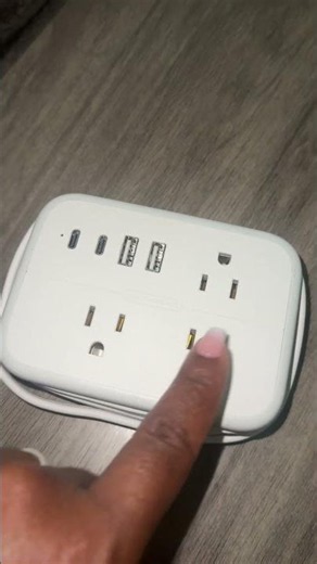 A portable 10 in 1 power strip is must have for any traveling! #powerstrip #10in1poweroutlet