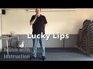 ABSOLUTE BEGINNER LINE DANCE LESSON 37 - Lucky Lips - Part 2 - Music with verbal instruction