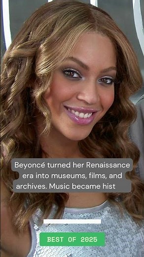 Beyoncé turned her Renaissance era into museums, films, and archives. Music...