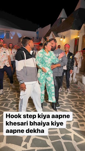 862K views · 10K reactions | Khesari bhaiya ka lajavab style Jiya jiya kareja Khesari Lal Yadav @sapnachauhan @west #reels #viral #fbviral #arkestra #dancemusic #dancevideo | Lakkie Vishwakarma | Facebook