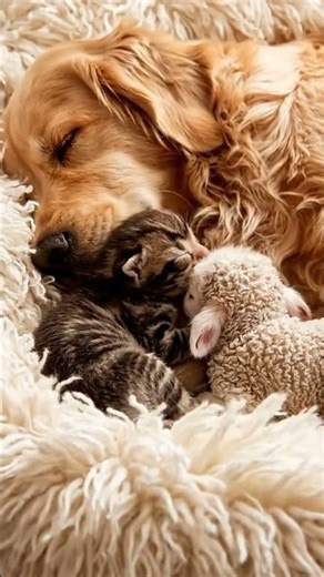 The Most Heartwarming Animal Cuddle Pile You Will See Today