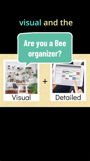 Last but not least, we've got the Busy Bee. And I do mean busy (to keep up with everything going on in those visual perfectionist brains of yours). Bees tend to have the most stacked against them when it comes to decluttering, but if they can flex those muscles and make it to the other side, some really special and beautiful spaces await. #visual #organizerideas #style #color #organization #organizationhacks #organizationtips #clutter #clutterfree #declutterwithme #clutterbug🦋 #clutterbugtest #