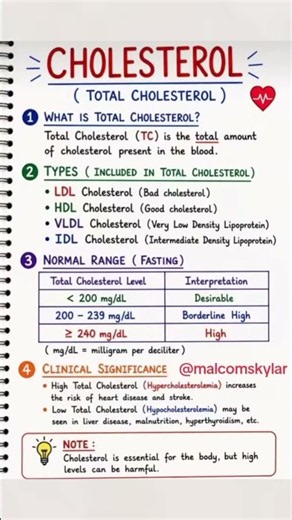 What Total Cholesterol Means