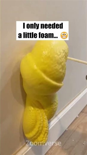 How to NOT use expanding foam (Level 2) 😅