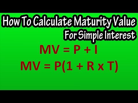 What Is And How To Calculate The Maturity Value For A Simple Interest Loan (Or Note) Explained