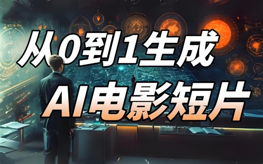 【AI视频教程】我用AI做了个小电影！教你从0到1用AI制作电影短片！AI电影短片制作全流程思路拆解，小白也能轻松上手！